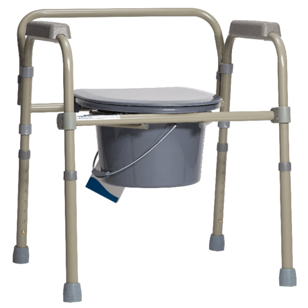 Folding Bedside Commode - Bulk Packed