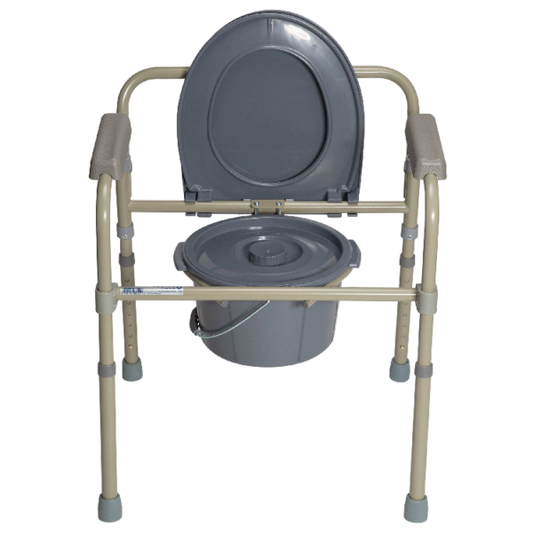 Folding Bedside Commode - Bulk Packed