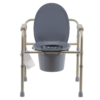 Elongated Folding Bedside Commode - Bulk Packed