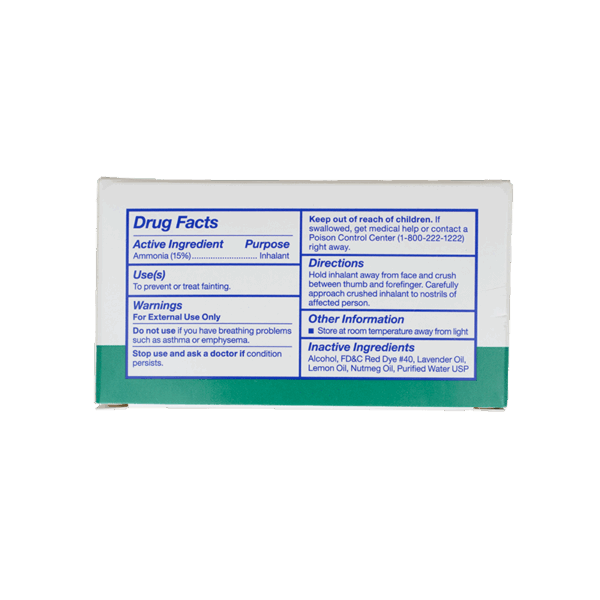 Ammonia Inhalants (Ampule)