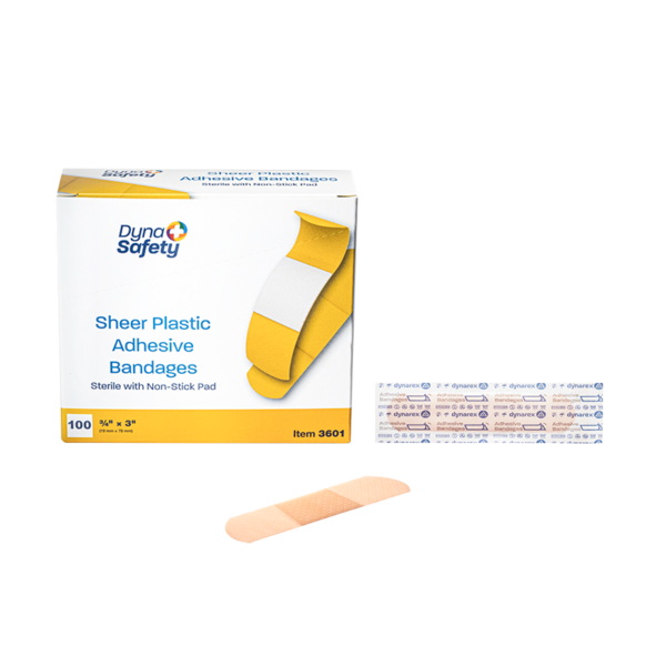 3601_shr-plstc-bndgs_BX-IN-bndg_72dpi Sheer Plastic Adhesive Bandages - Sterile